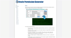 Desktop Screenshot of oraclepermissiongenerator.net