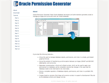 Tablet Screenshot of oraclepermissiongenerator.net